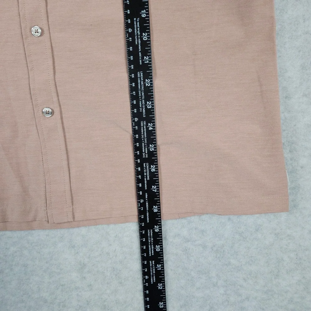 Vuori Bridge (Men's Large) Red Short Sleeve Button Up Performance Shirt V184